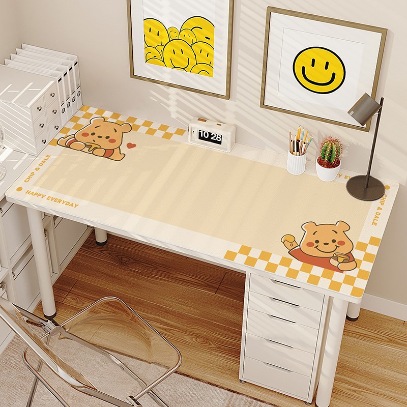 皮革学习桌垫书桌学生专用电脑办公桌布儿童防水写字台面保护垫子