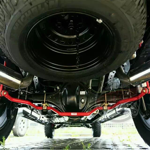 坦途後平衡杆改装防倾杆TRD後稳定杆小连杆开口胶套配件 07-21款