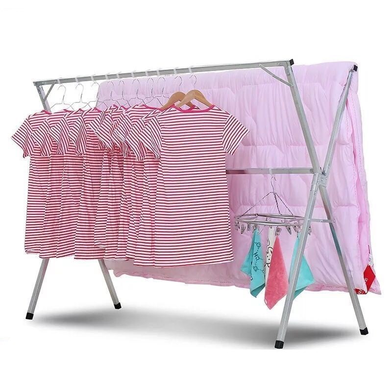 置地维修钢丝绳尿布立体立柱式晾衣架晒支撑杆屋顶收缩家用晒衣