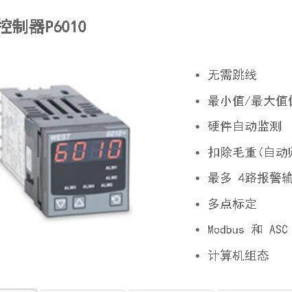 WEST 温控表P6010，调节可进行多点测量，扣除毛重功能