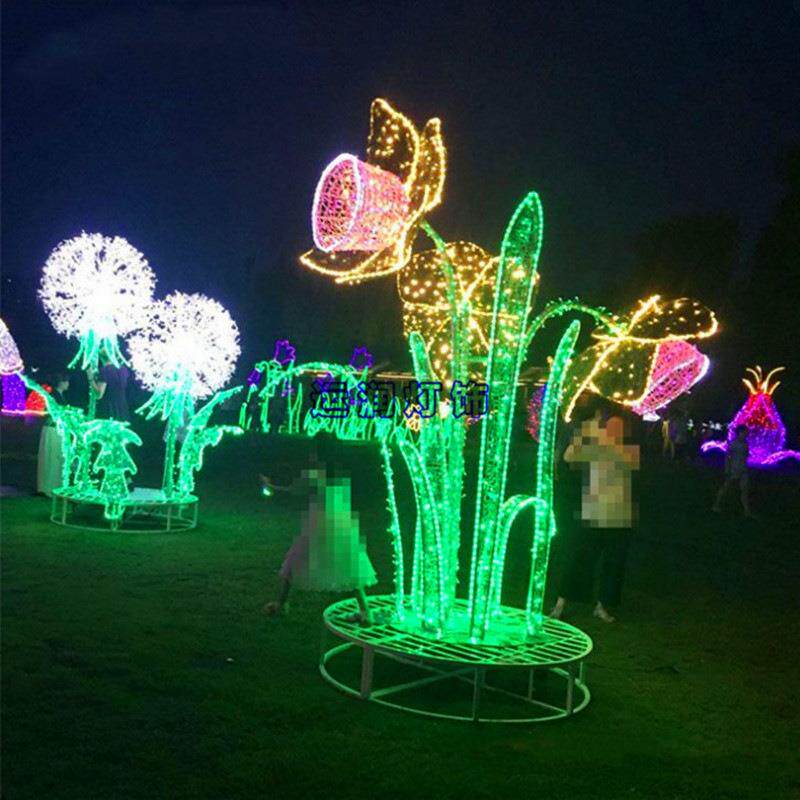 LED造型花灯光节秀装饰景观灯城市街道图案路灯杆造型灯