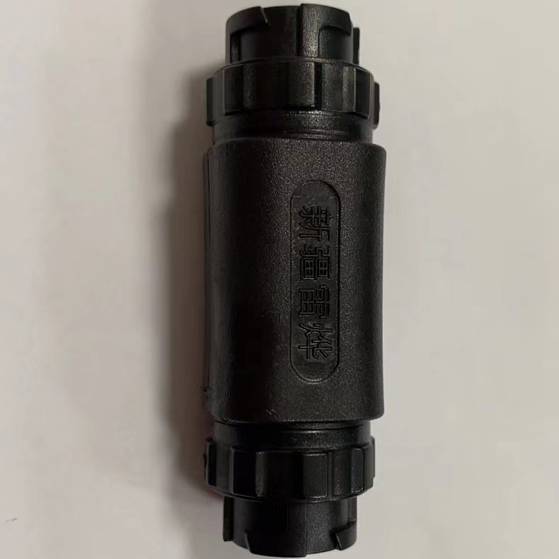 单芯快速电线接头防水连接器/双通母头