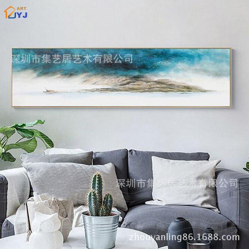 赵无极手绘油画抽象装饰画集艺居卧室挂画酒店样板房墙画抽象派