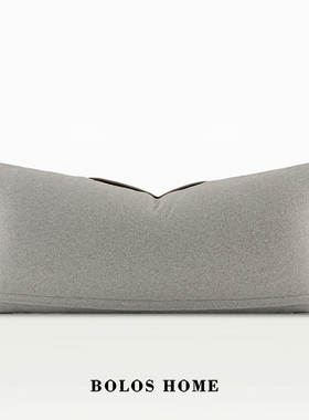 柏洛斯intge中古棉麻编织拼接复古民宿茶室客厅长条沙发腰靠垫