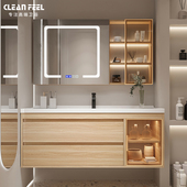 现代色浴室柜陶瓷一体盆洗脸盆洗漱台洗手盆柜