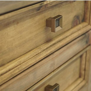 和小城 方形斗柜抽屉拉手 侘寂风复古做旧柜子柜门小拉手 个装