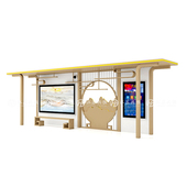 仿古公交站台古镇乡村公交站台招呼站牌候车亭生产厂家