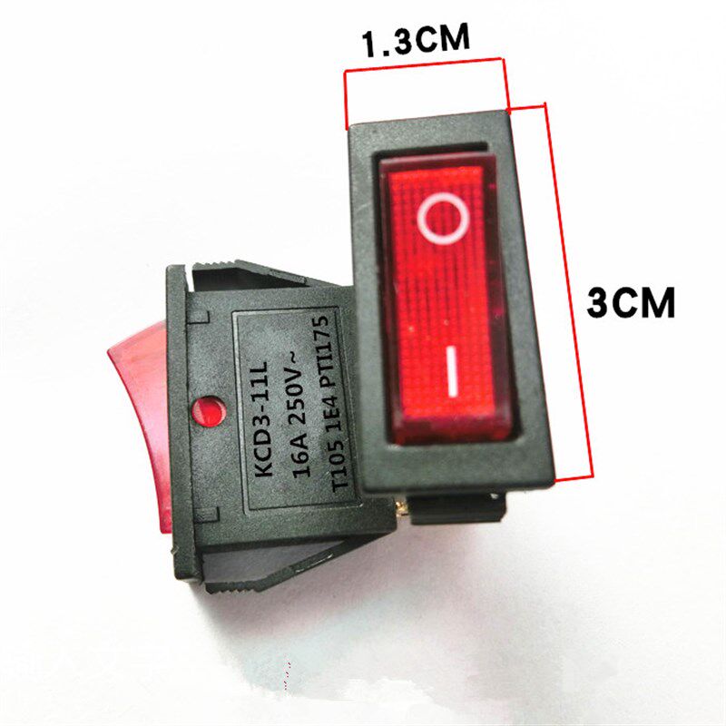 电锅开关多用锅开关灯电热锅开关配件大功率电炒锅船形开关按钮