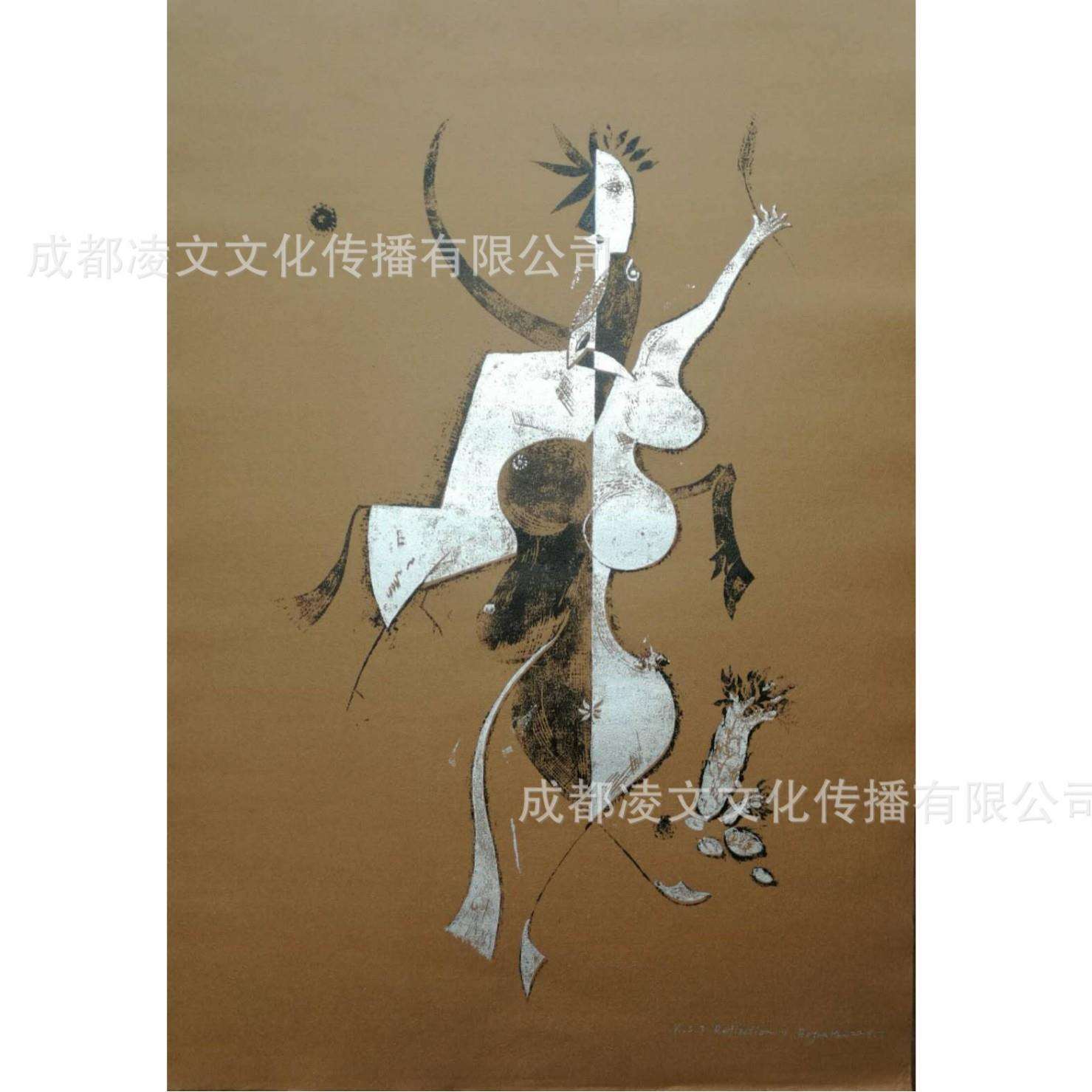 铜板纸板画客厅卧室床头装饰画板画人物系列画作品挂画
