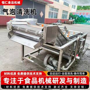 商用酸笋海带脱盐加工设备包菜气泡清洗机大型山竹砂糖橘清洗机器