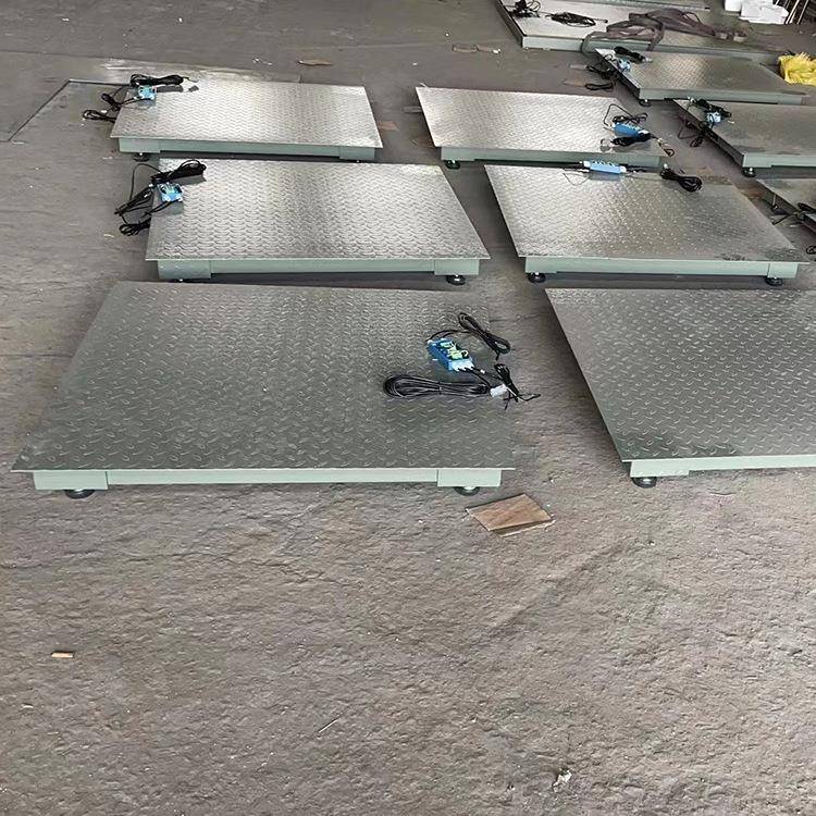 4吨电子地磅1.2*1.2m工厂物流电子平台秤出口加厚小型地磅秤1-5吨