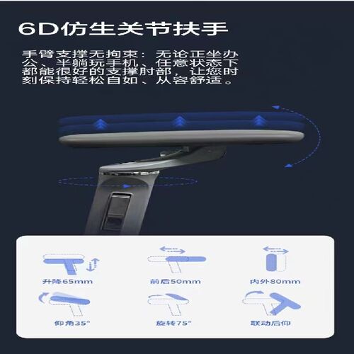 歌德利 代体工学椅躺办公椅护腰学习升降电脑椅舒适电竞椅