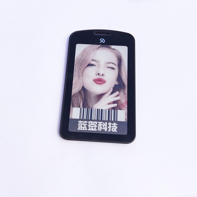 蓝签NF智能电子工牌铭牌.寸电子纸墨水屏吊牌手编辑碰碰传