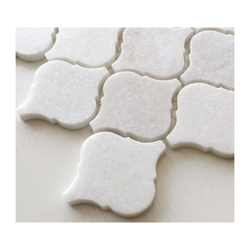 汉雪白石材马赛墙灯阳台大理石艺术砖地砖房吧台艺术砖