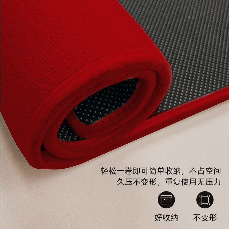 红色入户门垫进门地垫大门口防滑耐脏垫新房乔迁家用除尘免洗垫子