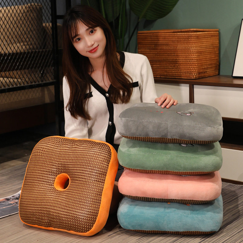 竹坐垫夏季凉垫竹垫凉席椅垫透气学生办公工厂夏天车用沙发垫