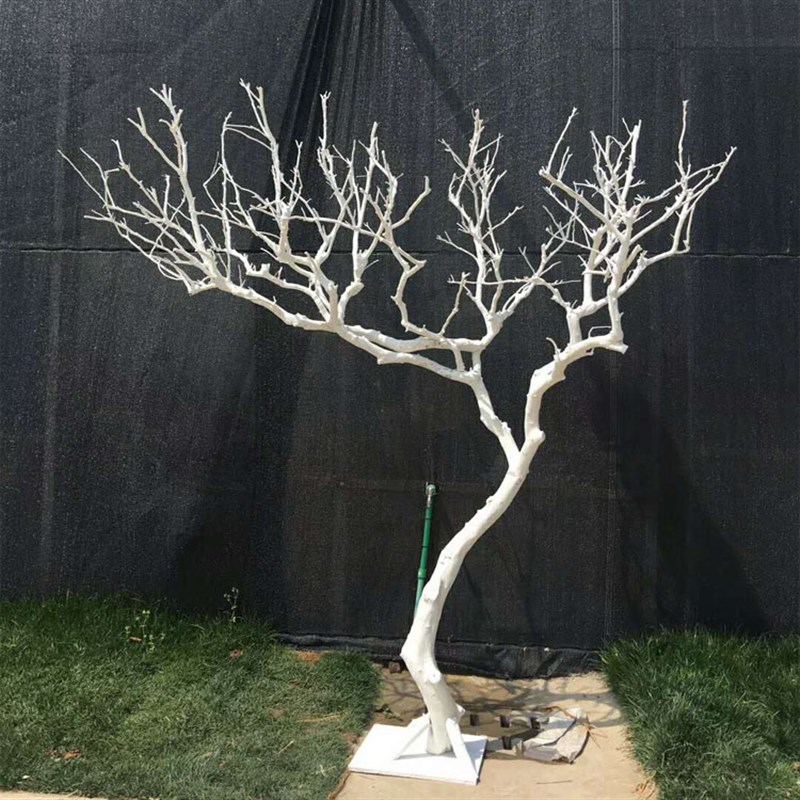 干树枝造景枯枝假树大型树室内干树造型树橱窗婚庆创意树装饰白色