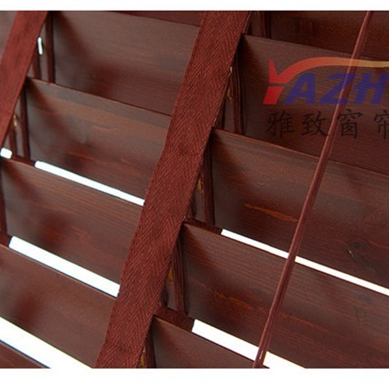 实木百叶窗帘 竹百叶帘 木百叶帘 实木百叶窗定制 书房椴木百叶帘