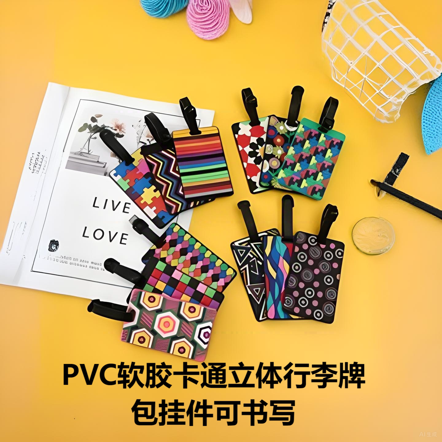 pvc软胶行李箱吊牌行李牌挂件