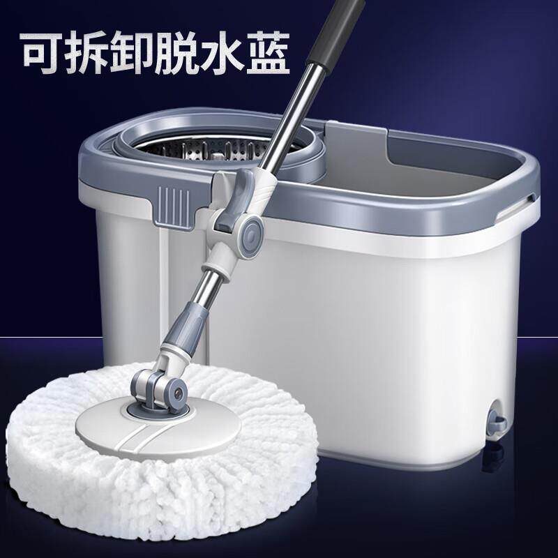 家杰优品 旋转拖把家用一拖净免手洗新型省力旋转拖 JJ-A53