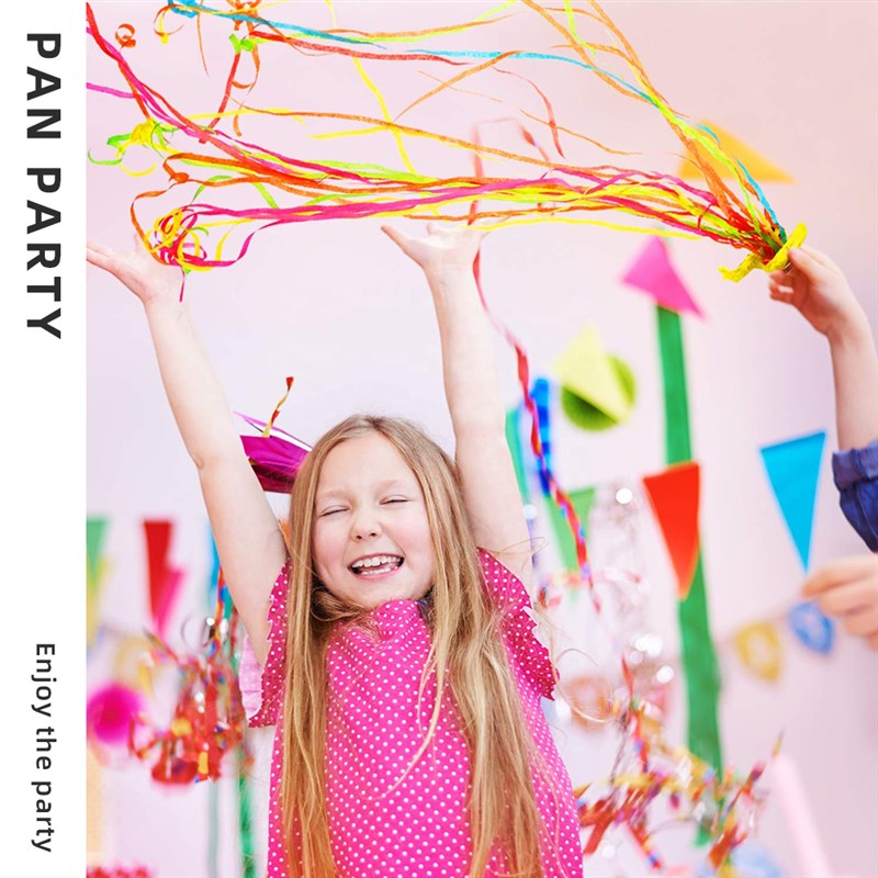 PANPaANI/手抛彩带礼炮双头碎纸屑礼花筒生日派对酒吧气氛拍照道