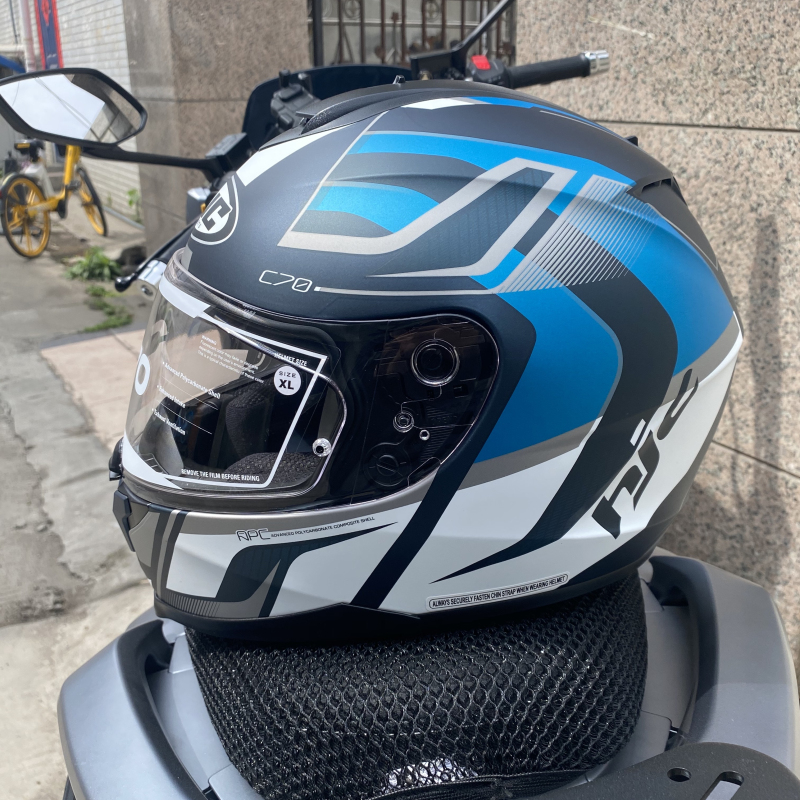 HJC进口标配全盔C70机u车四季跑车赛车头盔男女双镜片夏季全覆式