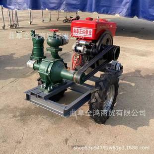 工程施工抽水泵 寸农业灌溉泵80MM口径水泵柴油机拖车款