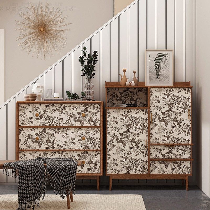 法式复古怀旧柜子翻新纸斗柜餐边柜改造壁纸自粘房间装饰家具,家居饰品,软装墙贴,淘宝优惠券,粉丝福利购,淘宝优惠卷