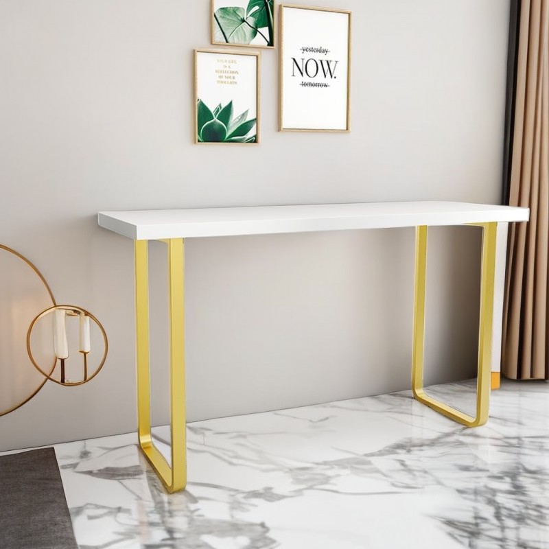 金属新款弧形桌脚支架U型桌腿吧台高桌脚书桌U岛台支架定制