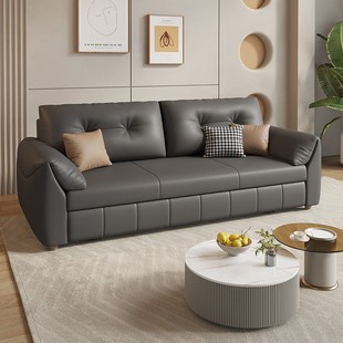 折叠沙发床两用家用小户型多功能坐卧伸缩直排沙发客厅22新款
