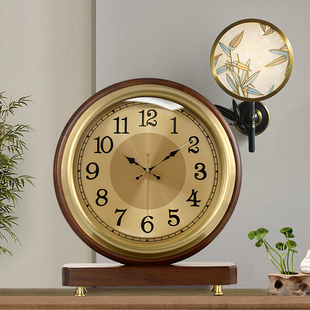 大气时尚 钟表时尚 高端石英钟 座钟客厅静音家用台式 22年新款