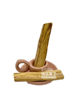 秘鲁圣木支架烛台容器鲍鱼壳圣木盘容器氛围感装饰品艺术