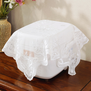 唯米欧式蕾丝豆浆榨汁小电器方巾盖布防尘罩遮盖巾