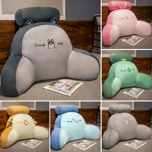 新款 毛绒床头靠枕腰枕腰靠腰垫抱枕汽车沙发座椅护腰靠垫