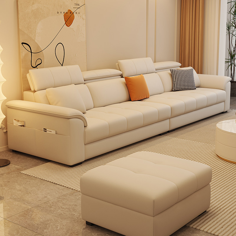 柏丝纳现代布艺沙发奶油风小户型三人客厅直排猫抓皮沙发,住宅家具,布艺沙发,淘宝优惠券,粉丝福利购,淘宝优惠卷