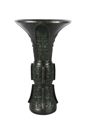 大仕缘 铜工艺品摆饰商务礼品 仿古酒器青铜器商觚