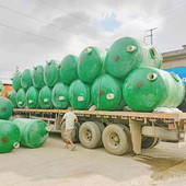 玻璃钢化粪池立方直销三级净化地埋式 化粪桶雨水收集池罐