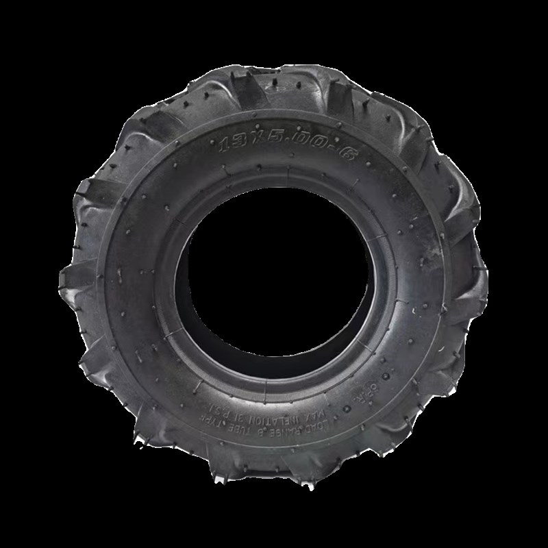 微耕机割草机轮胎充气轮寸轮胎大全x5.00-加厚越野人字外胎