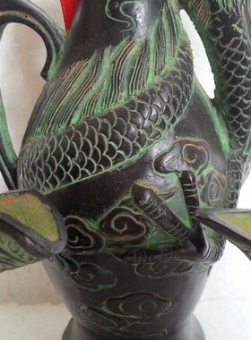 青铜器酒壶 古代酒杯 酒具门厅格子柜 仿古青铜酒杯父辛爵