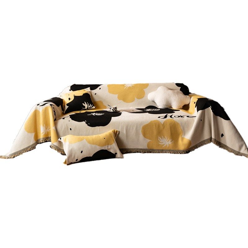 中古风沙发巾复古高级感防猫抓盖毯盖布新款加厚雪尼尔沙发垫,居家布艺,沙发套,淘宝优惠券,粉丝福利购,淘宝优惠卷