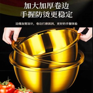 金色脸盆食品级金盆洗手黄盆聚宝盆结婚女方陪嫁仿铜盆