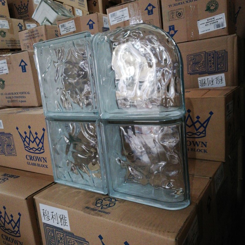 MULI方形空心玻璃砖华东区欧式圆角收角收肩砖9*9mm