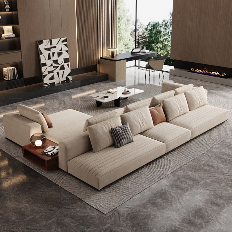 横厅客厅双面沙发大小户型别墅背靠背双向坐布艺罗杰沙发模块组合