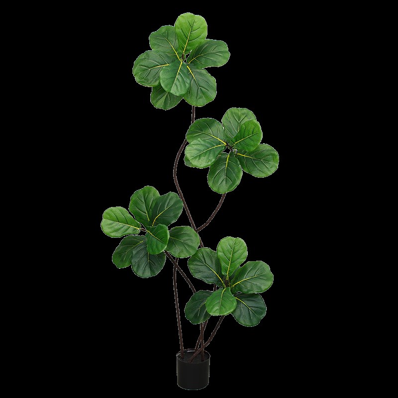 仿真琴叶榕室内仿生绿植落地植物高档装饰花客厅落地摆件树假盆栽