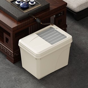 扁矮款茶桶茶渣桶茶水桶废水桶接水桶茶具小号排水桶茶台垃圾桶