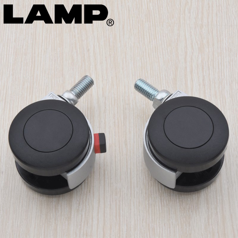 lmp蓝普螺丝杆重型M10/M/M1万向轮静音脚轮KG刹轮子轱辘