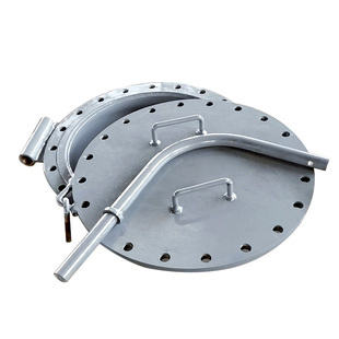 加工碳钢快人孔盖带颈对焊法兰人孔定制常压人孔