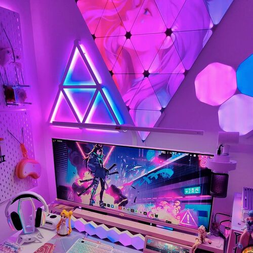 幻彩拼接智能电竞声控氛围灯星座灯拾音装饰奇光板