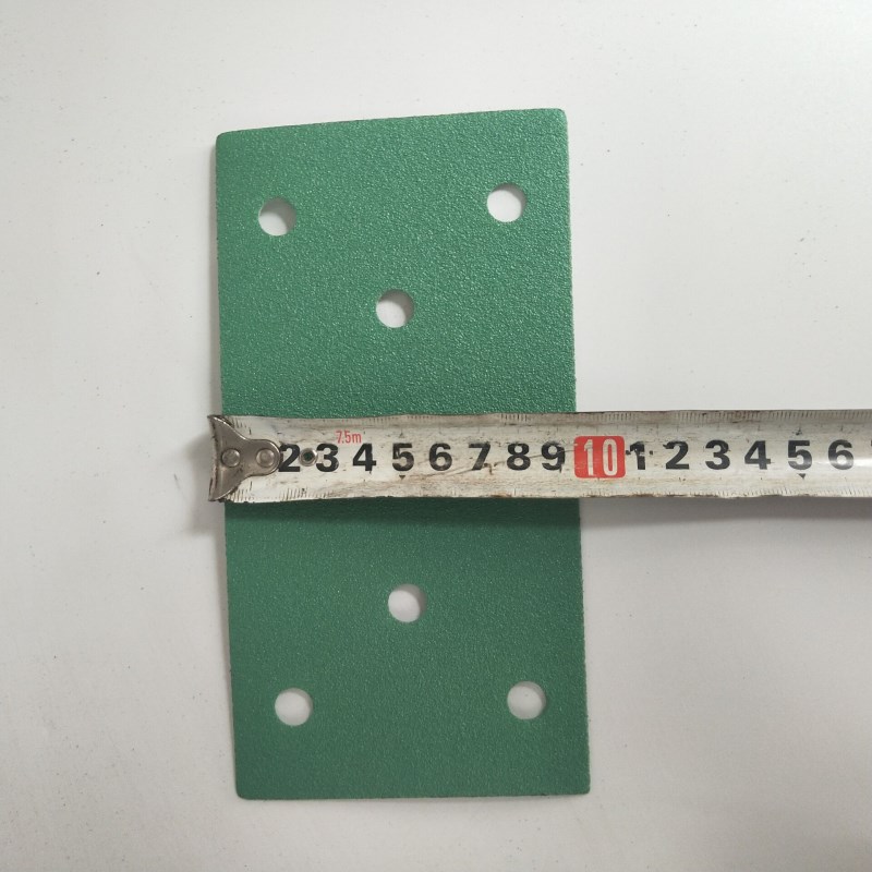 长方形8孔绿色干磨砂纸 汽车腻子工业家具打磨吸尘抛光植绒砂纸片