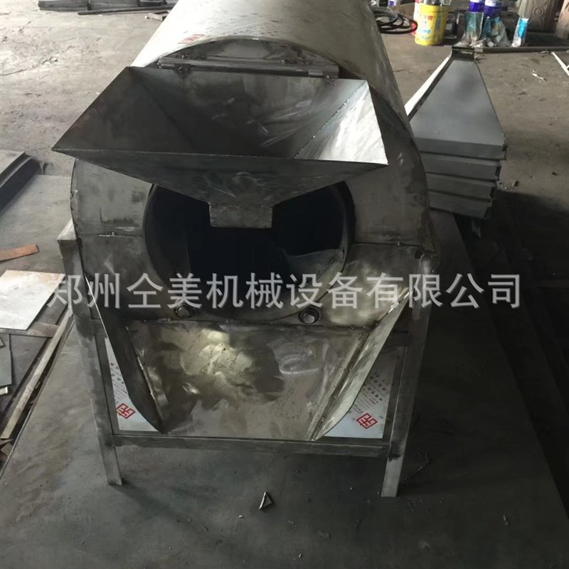 电加热滚筒烘炒一体机 糖炒板栗自动翻滚炒货机 商用干果炒货机